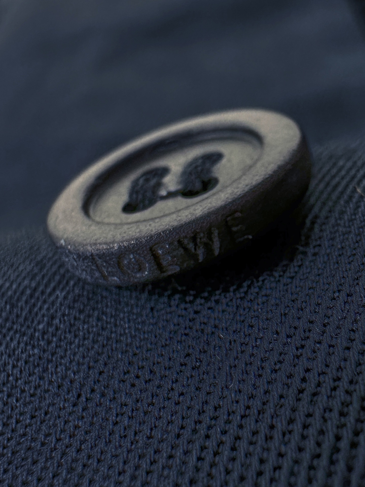 Loewe Anagram 刺绣羊毛混搭衬衫