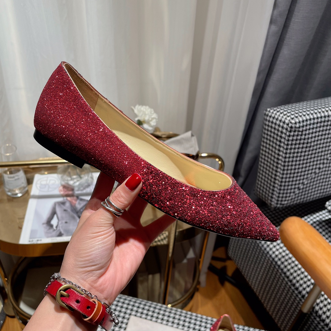 Jimmy Choo Love Flat cusp  Slide Sandal (Replica)