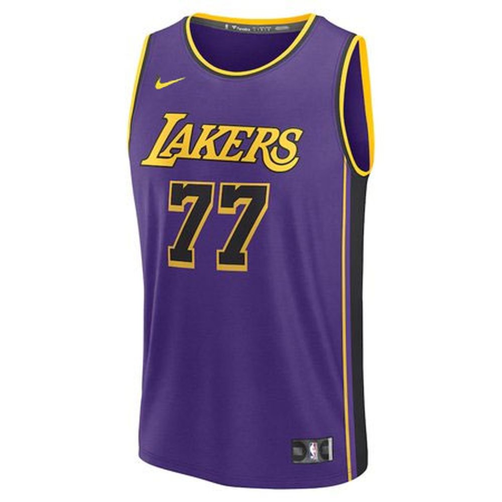 Unisex Los Angeles Lakers Luka Doncic Jordan Brand Purple Swingman Jersey - Statement Edition
