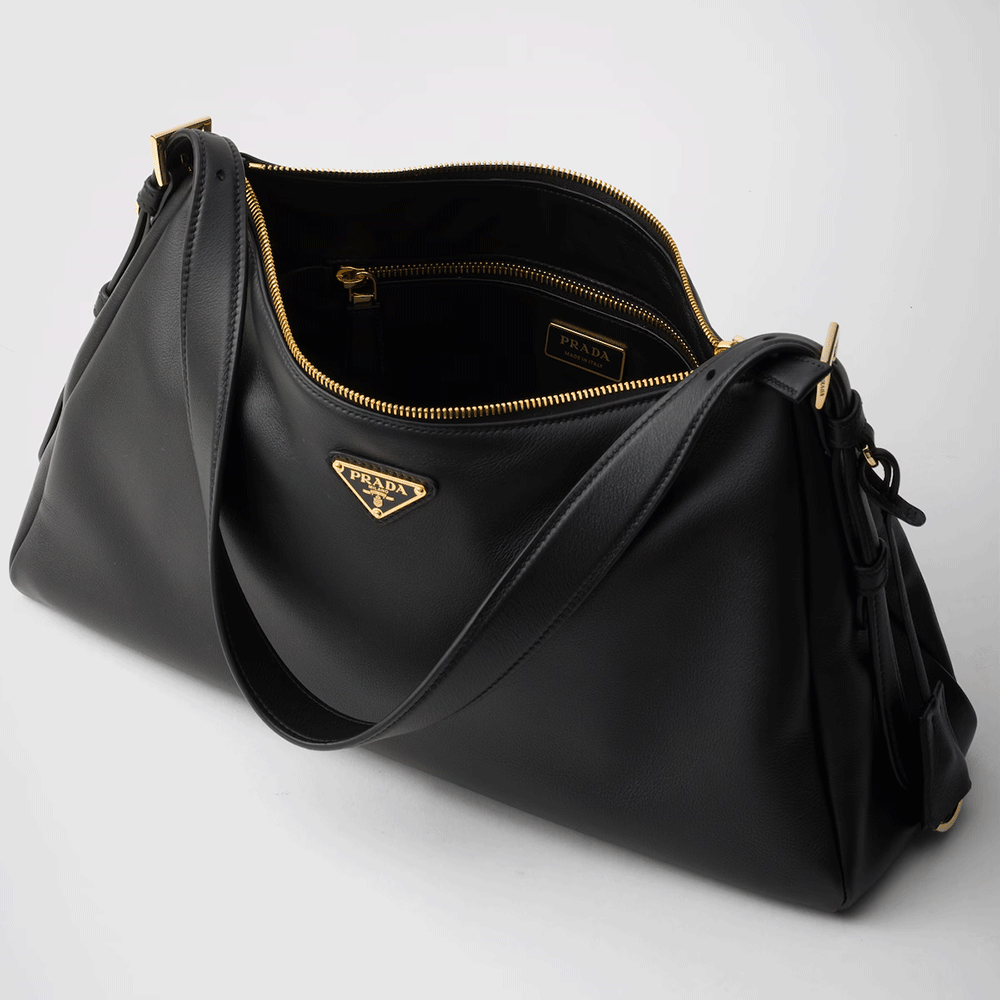 Prada Aimée large leather shoulder bag (Replica)
