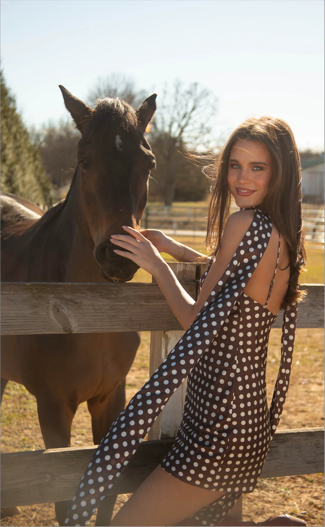 scarf to it satin polka dot mini dress