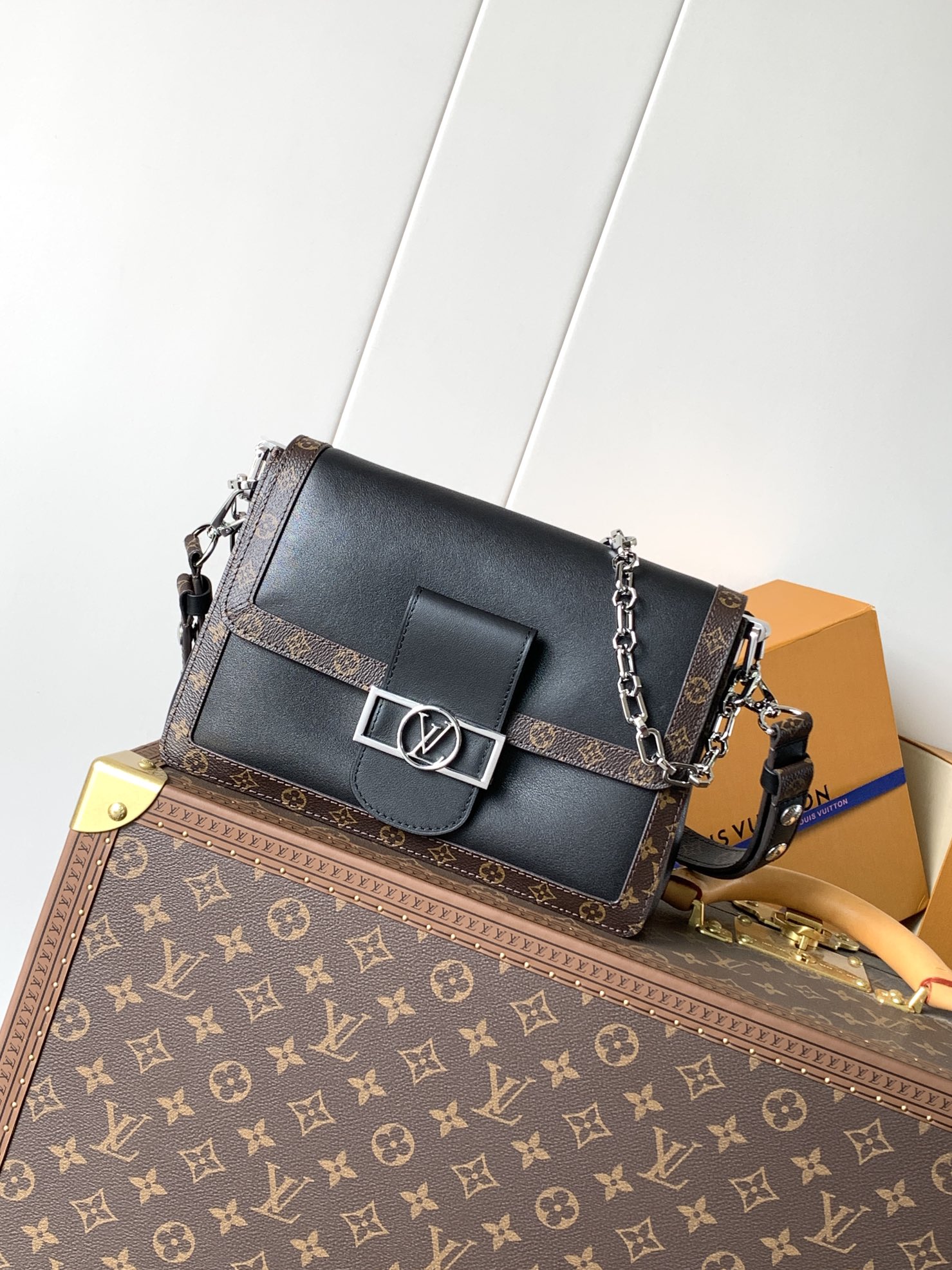 TOP Louis Vuitton LV Dauphine Soft Monogram Bag 24x17x9 cm - Black
