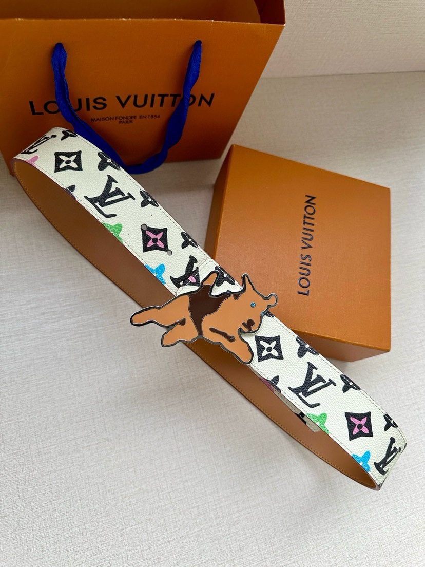 TOP Louis Vuitton LV Double Sided Waistband