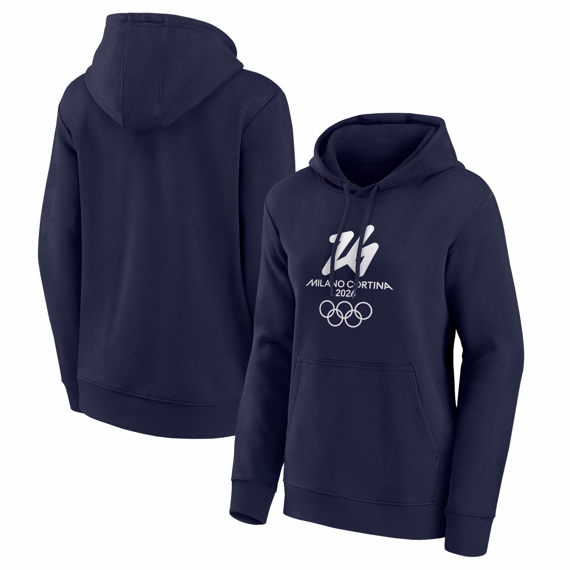 Milano Cortina 2026 Olympics Primary Logo Graphic Hoodie - Navy - Womens
