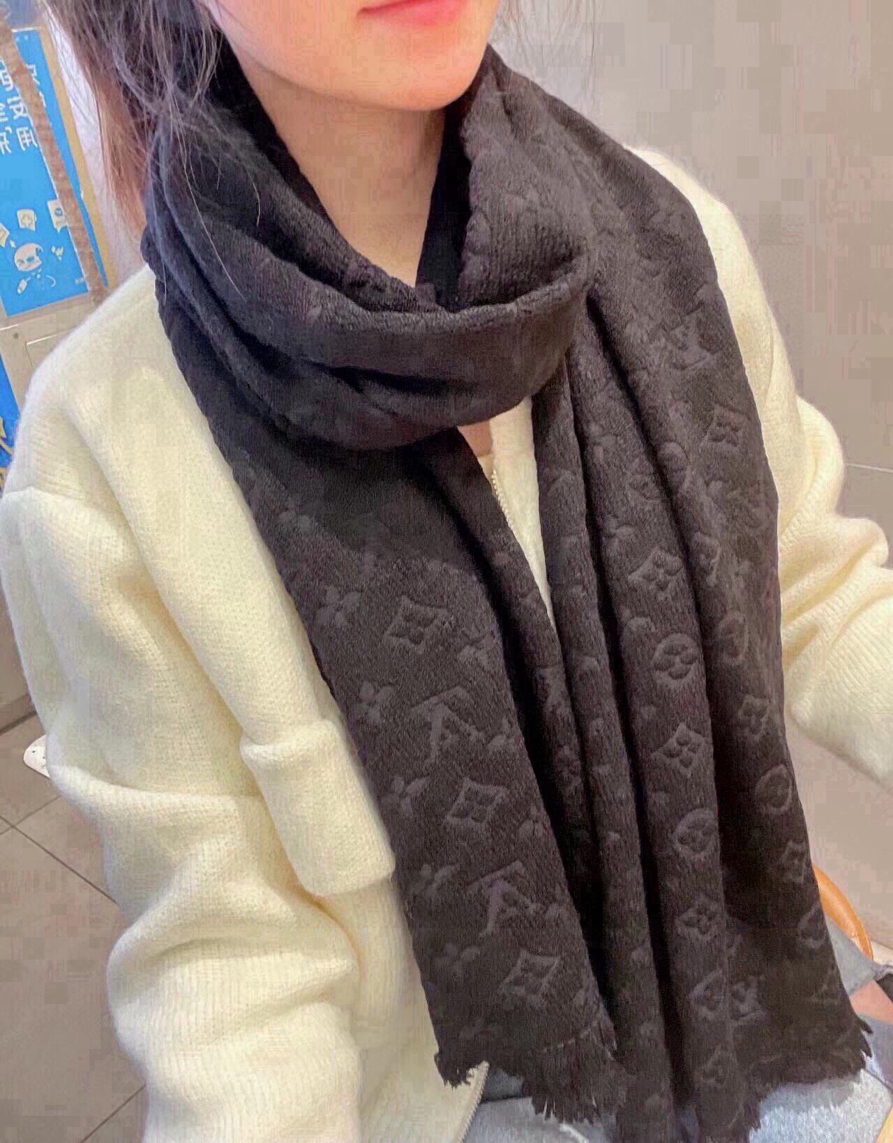 TOP Louis Vuitton LV Wool Scarf 35*180cm- 4 Color
