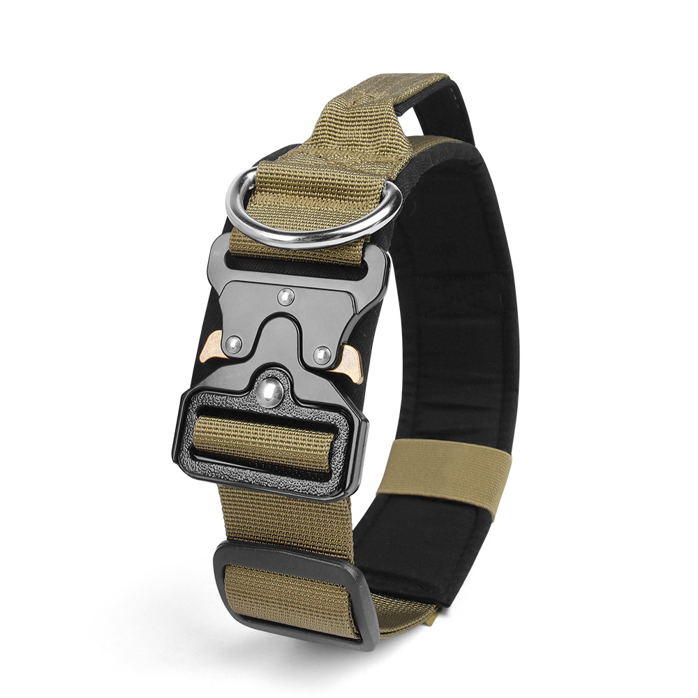 New dog collar: bite-resistant, waterproof, tactical dog collar, adjustable pet tactical collar, dog leash - PawPro UK