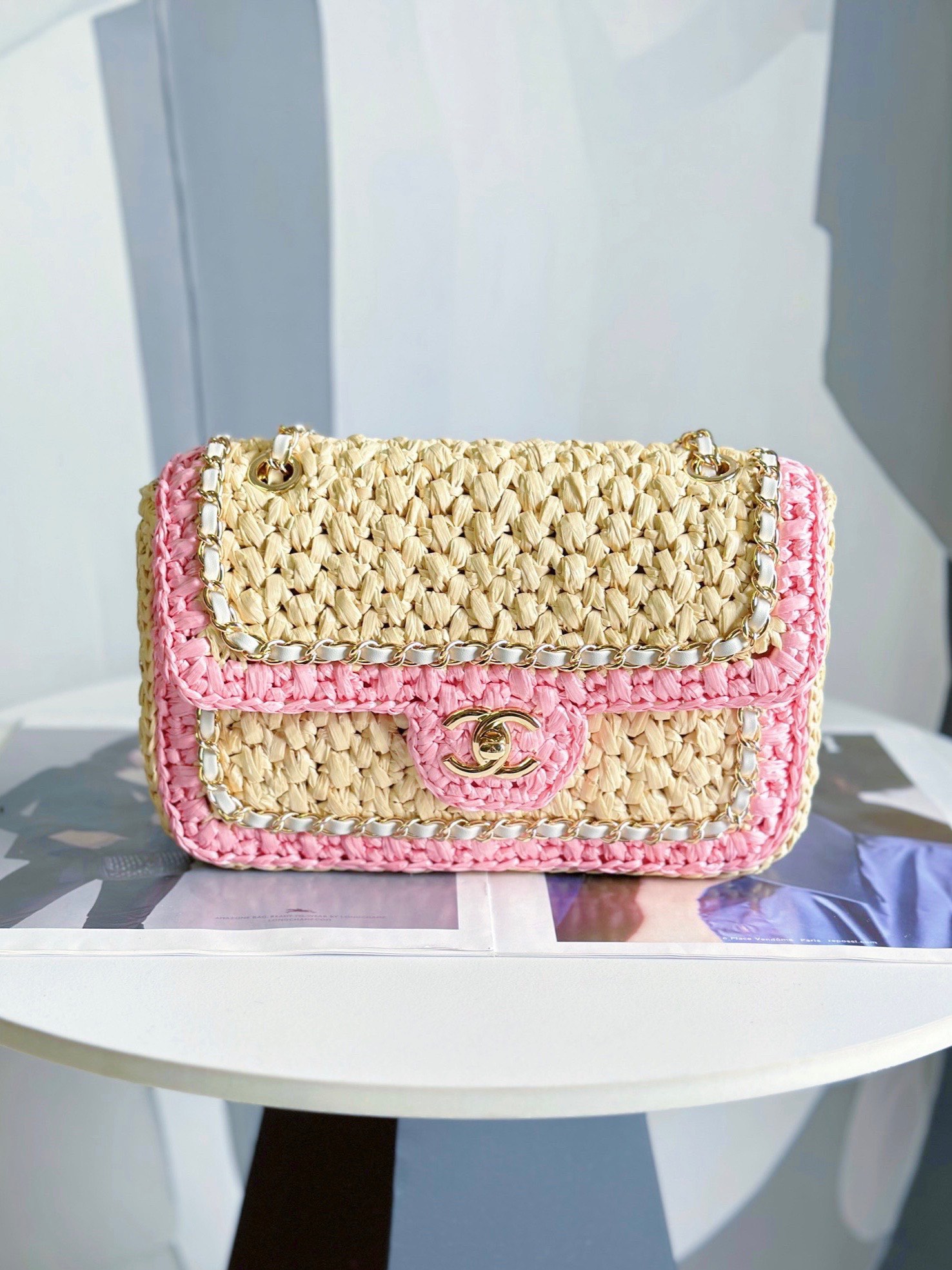 TOP CHANEL 24c Hand Woven Flab Bags - 18cm/23cm - GWH