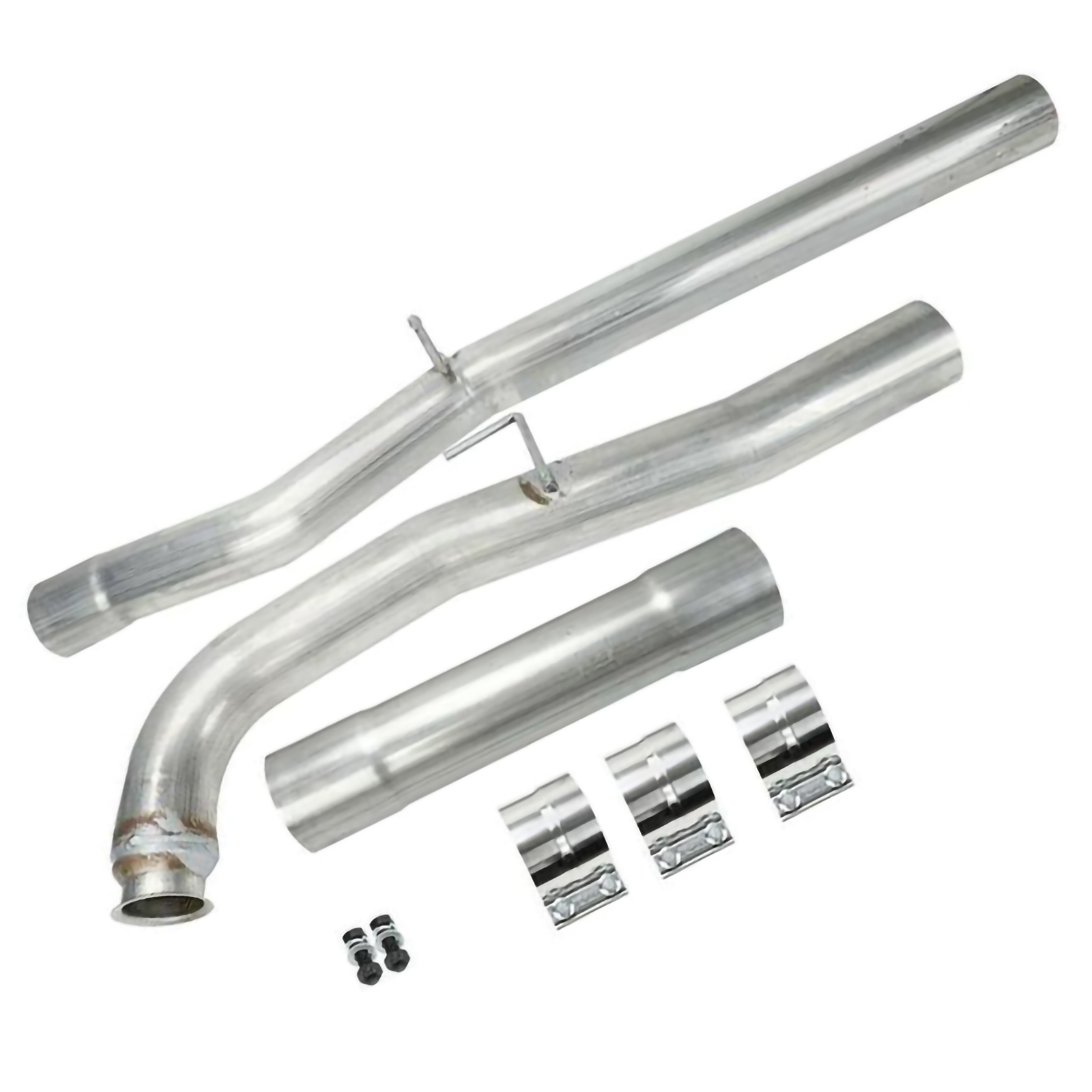 Stainless Steel Exhaust Muffler Delete Pipe Fits 2011-2015 Chevrolet Silverado GMC Sierra 2500HD 3500HD 6.6L Duramax Diesel
