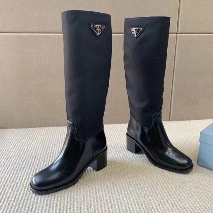 TOP PRADA Long Boots - Black