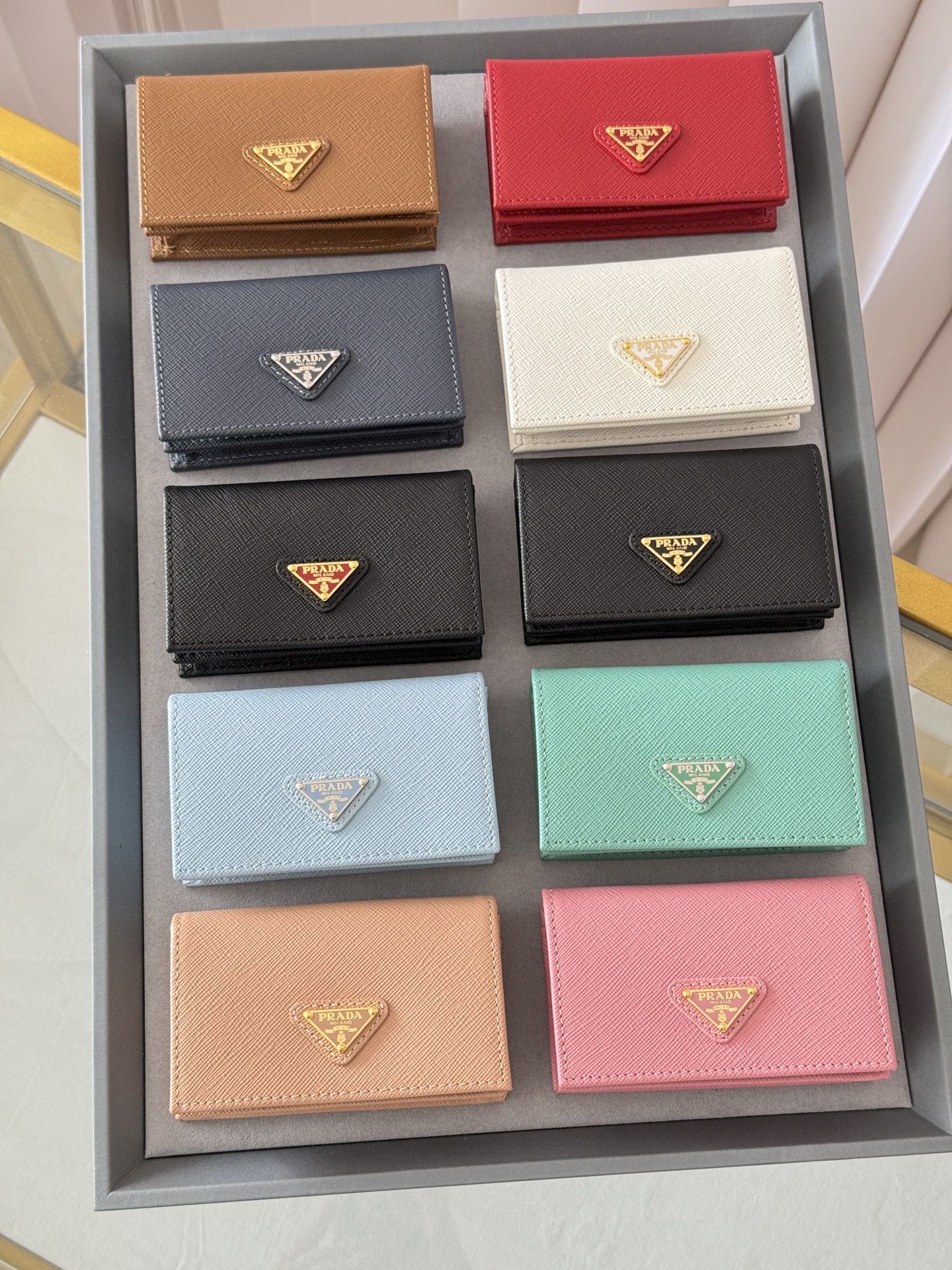 TOP PRADA Card Holder 6.5×2.5×11cm - 10 Colors