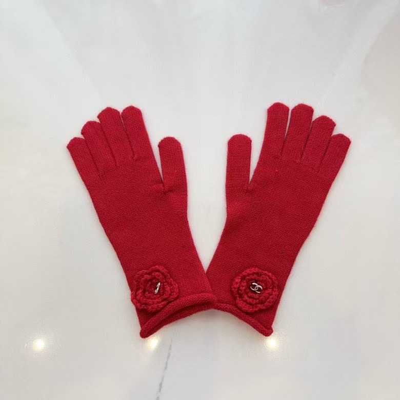 TOP CHANEL Wool Camellia Gloves - 5 Colors