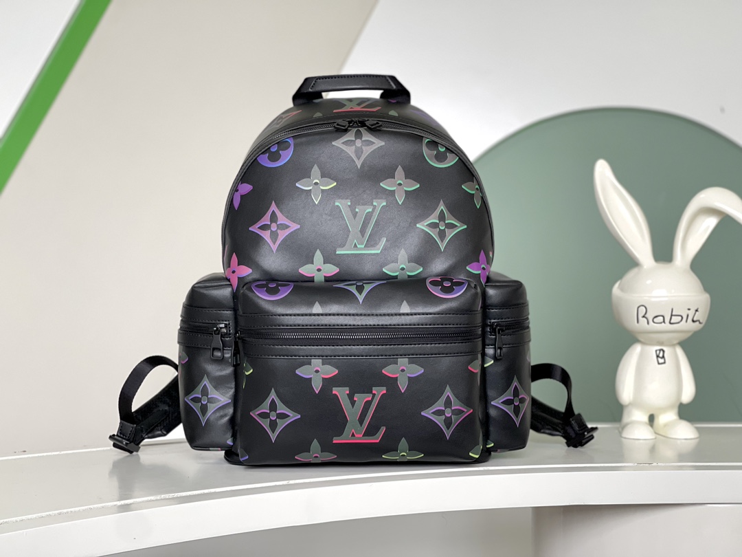 TOP Louis Vuitton LV Cowhide Monogram Flowers and LV Letters Backpack 37*43*17 cm