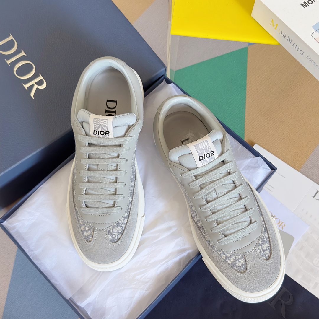 TOP Christian Dior B101 Low Top Sneakers - Gray