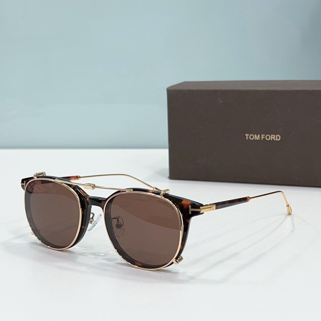 Tom Ford Round Metal Thin Frame Sunglasses Top Quality（Replica）