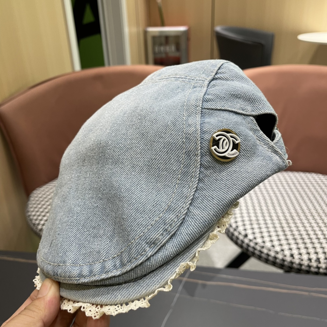 TOP CHANEL Retro Art Berett - 3 Colour