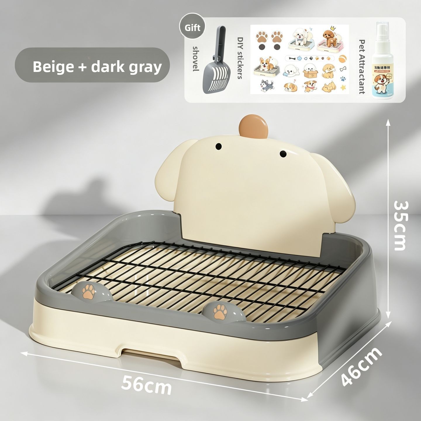 cartoon design, suitable for small, medium, and large dogs, prevents stepping on feces, elevated design, ideal for breeds like Teddy and Bichon Frise, pet supplies - PawPro UK
