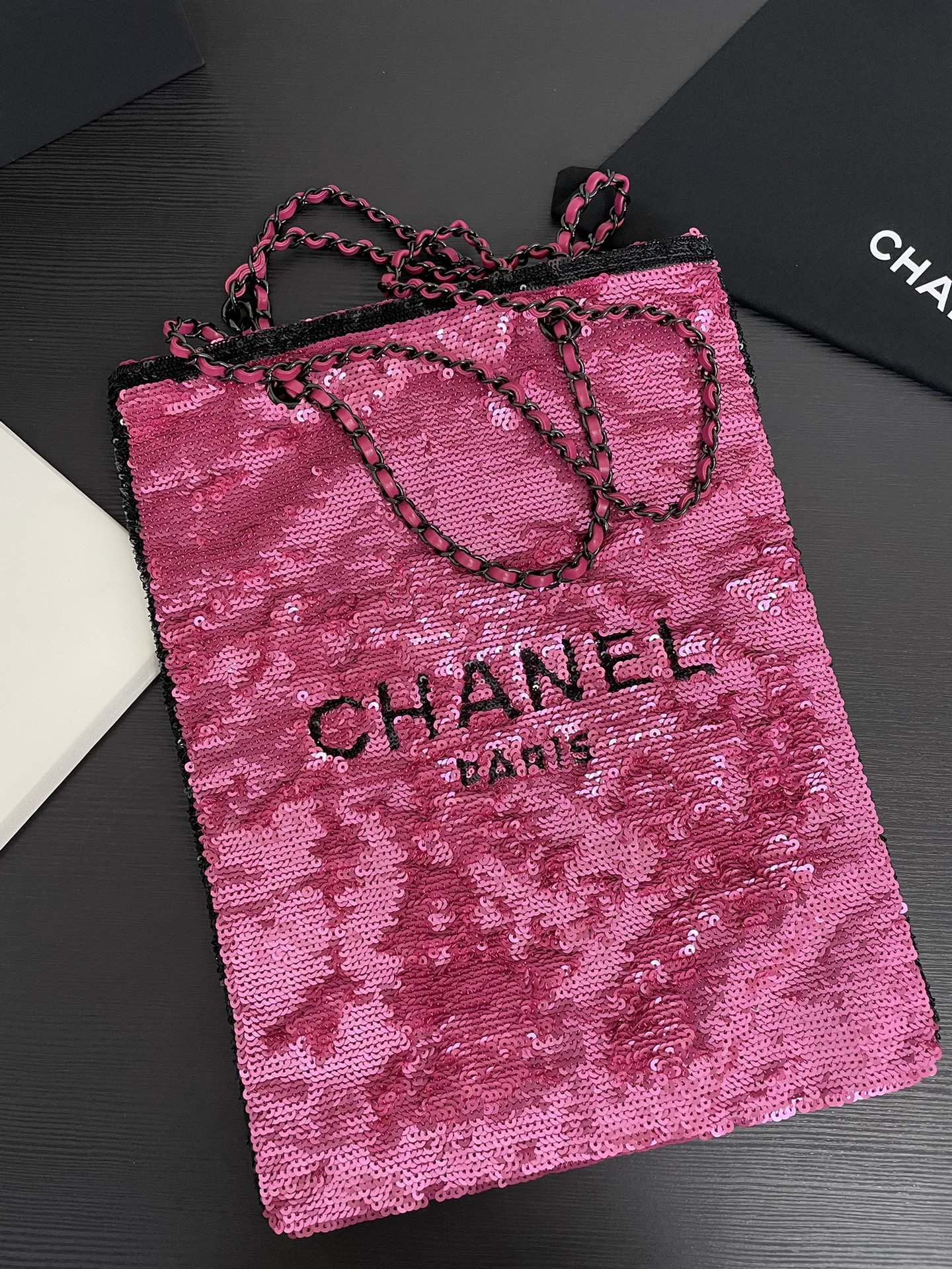 TOP CHANEL  Sequin Tote Bags 30x2x39cm - 2 Colors