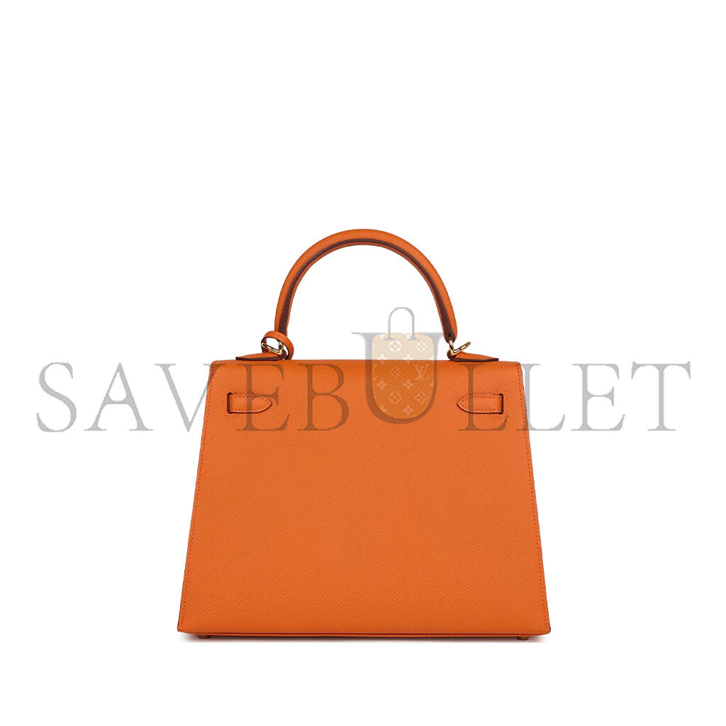 HERMES\HERMÈS KELLY 25 ORANGE EPSOM (25*17*7cm)
