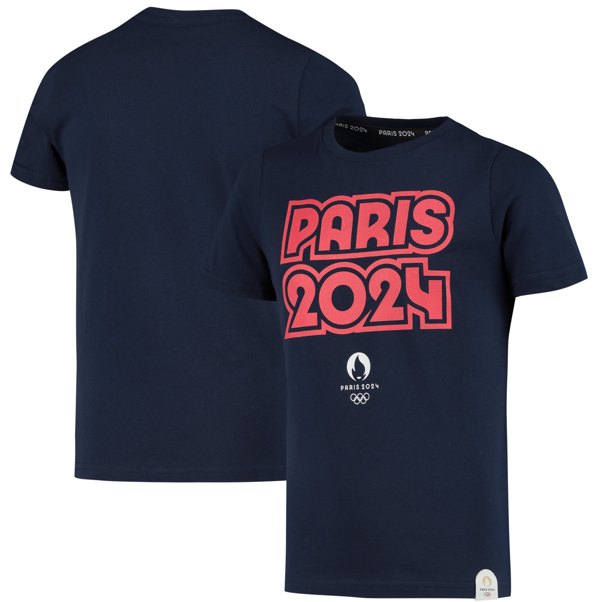 Paris 2024 Olympics Graphic Logo T-Shirt - Marine - Kids