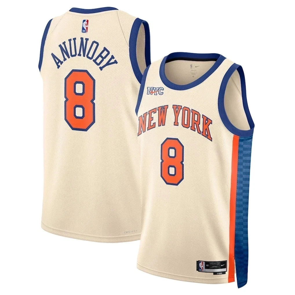 OG Anunoby New York Knicks 2025/2026 Jersey - Cream