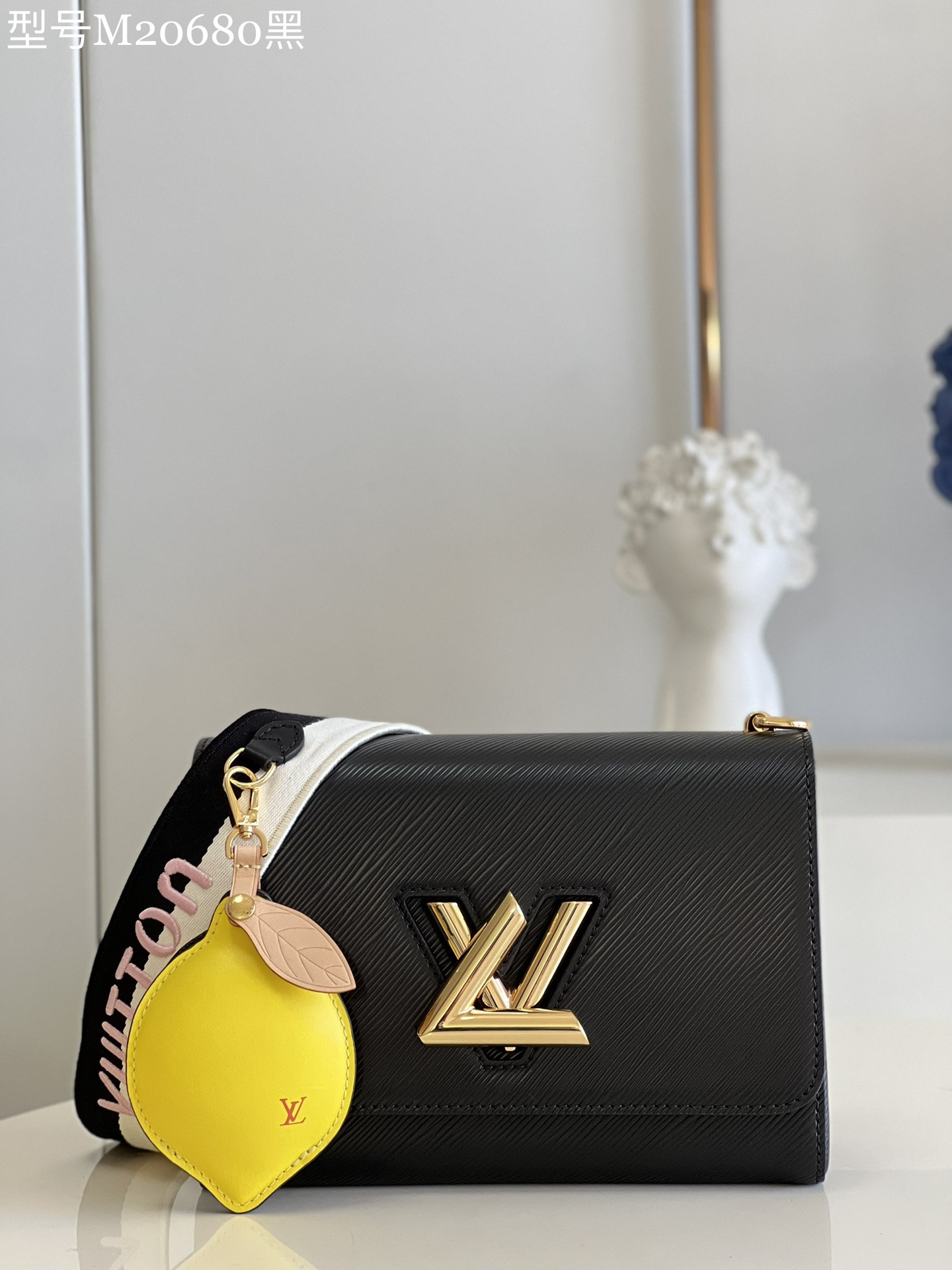 TOP Louis Vuitton LV Epi Twist Bag  23 x 17 x 9.5 cm- BLACK