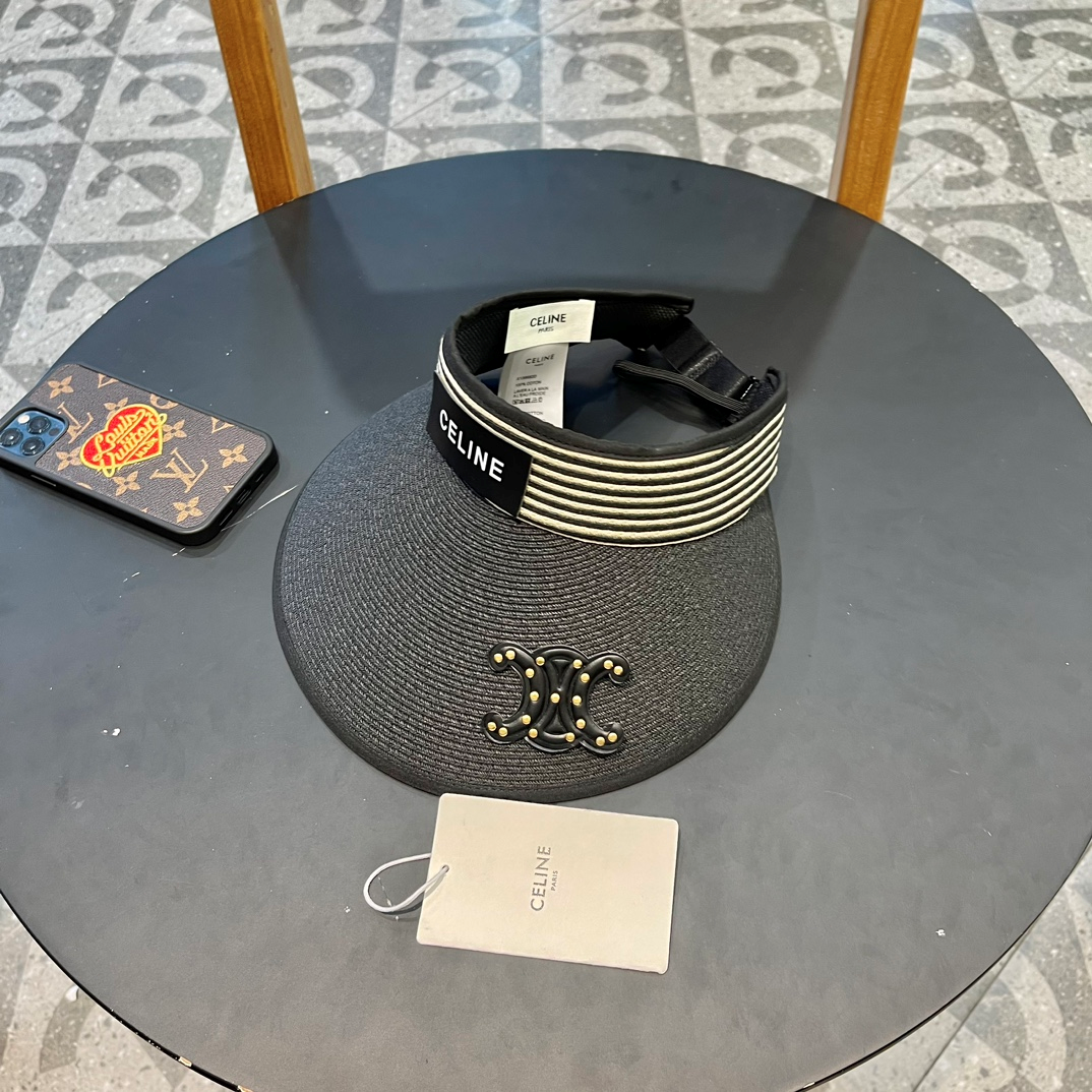 Ceiline Empty Top Hat UV Protection Large Brim Sunhat （Replica）