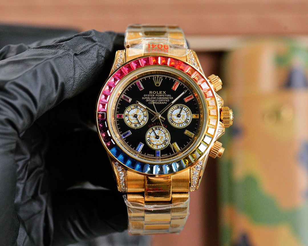 TOP ROLEX Daytona Series Automatic Mechanical Stainless Steel Watch - 3 Colors
