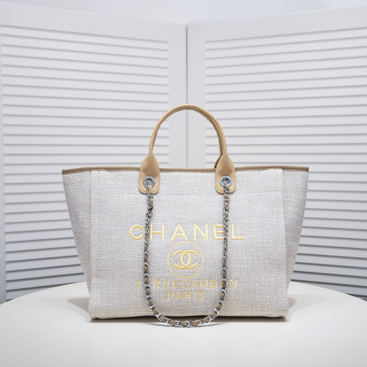 Chanel Canvas Beach Handbag Crossbody Bag（10A Mirror Version）