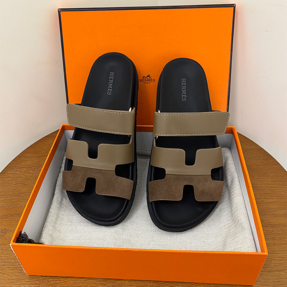 Hermès Chypre leather sandals （Replica）