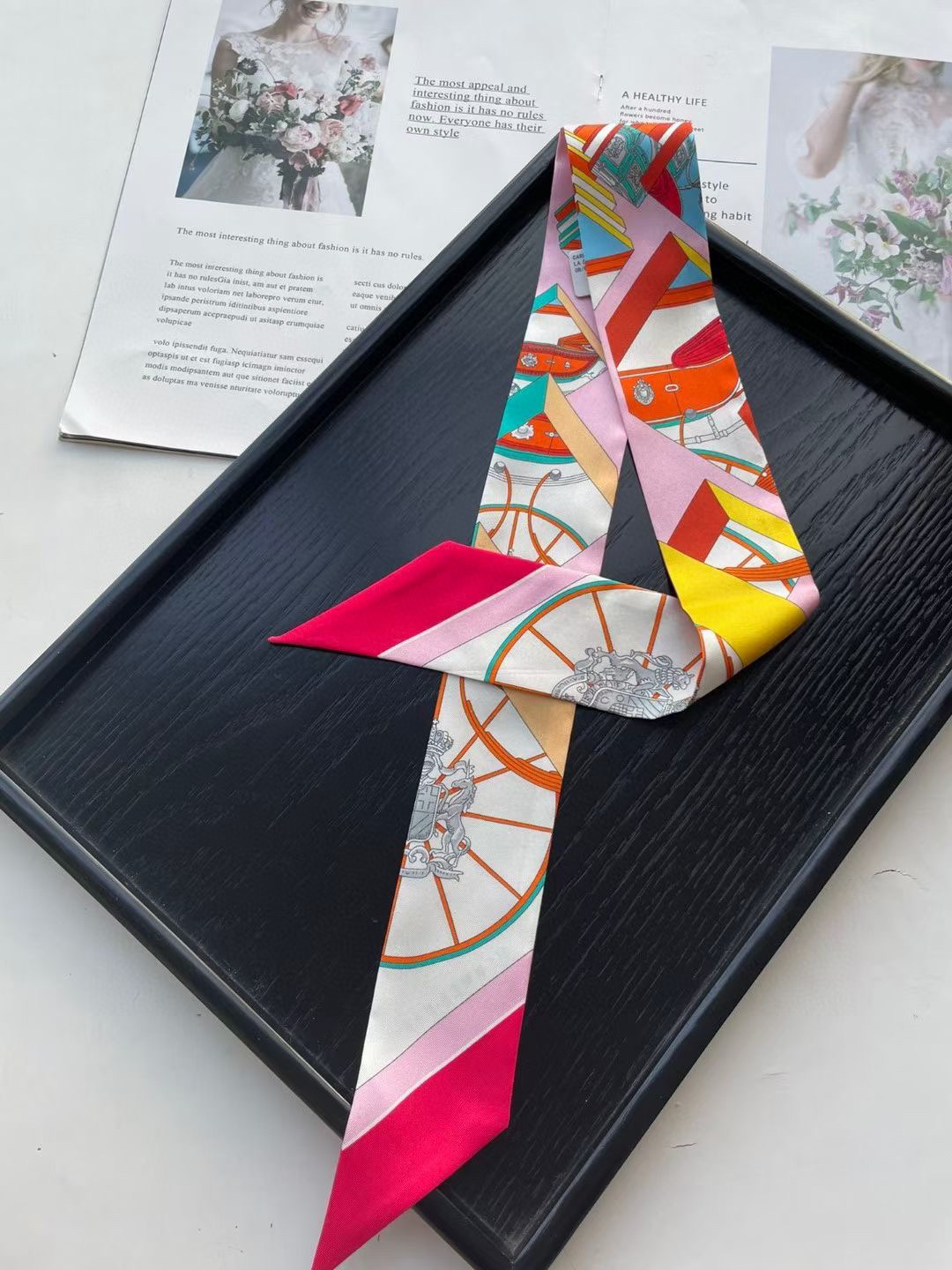 TOP HERMES Twilly Springs Springs Twilly 86 x 5 cm - Four Colours