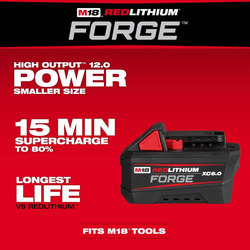 M18 18V Lithium-Ion REDLITHIUM FORGE 6.0 Ah Battery Pack (2-Pack)
