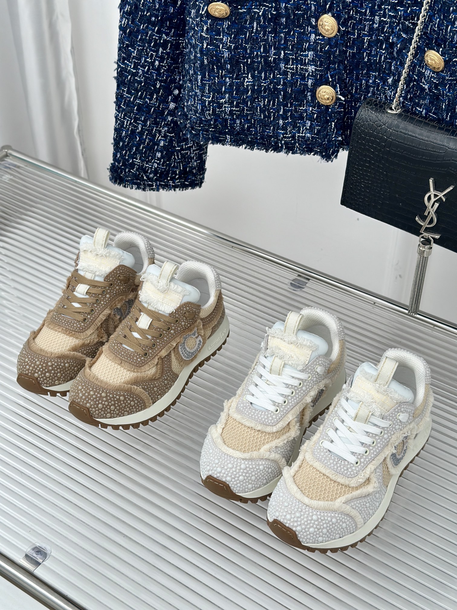 TOP Christian Dior Pearl Casual Sports Shoes - 2 Colors