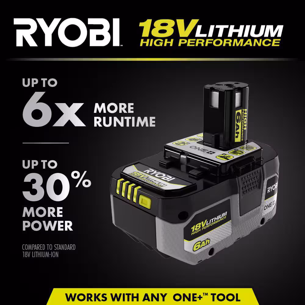ONE+ 18V 6.0 Ah Lithium-Ion HIGH PERFORMANCE Battery