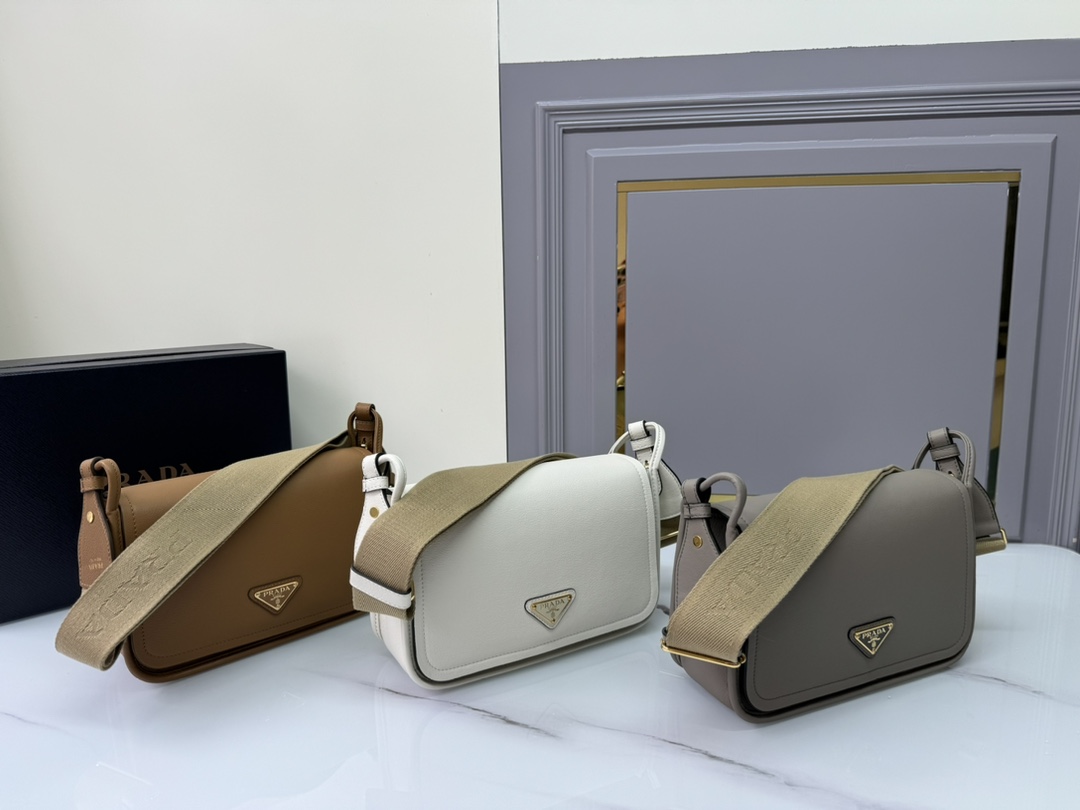 TOP PRADA Shoulder Strap Bag With Cowhide 24*15*8cm - 4 Colour