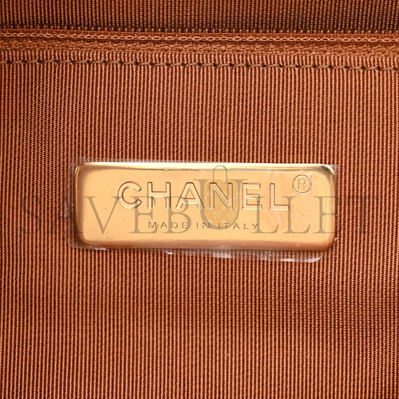 CHANEL LAMBSKIN QUILTED MEDIUM 19 FLAP 1614648 (25*17*8cm)