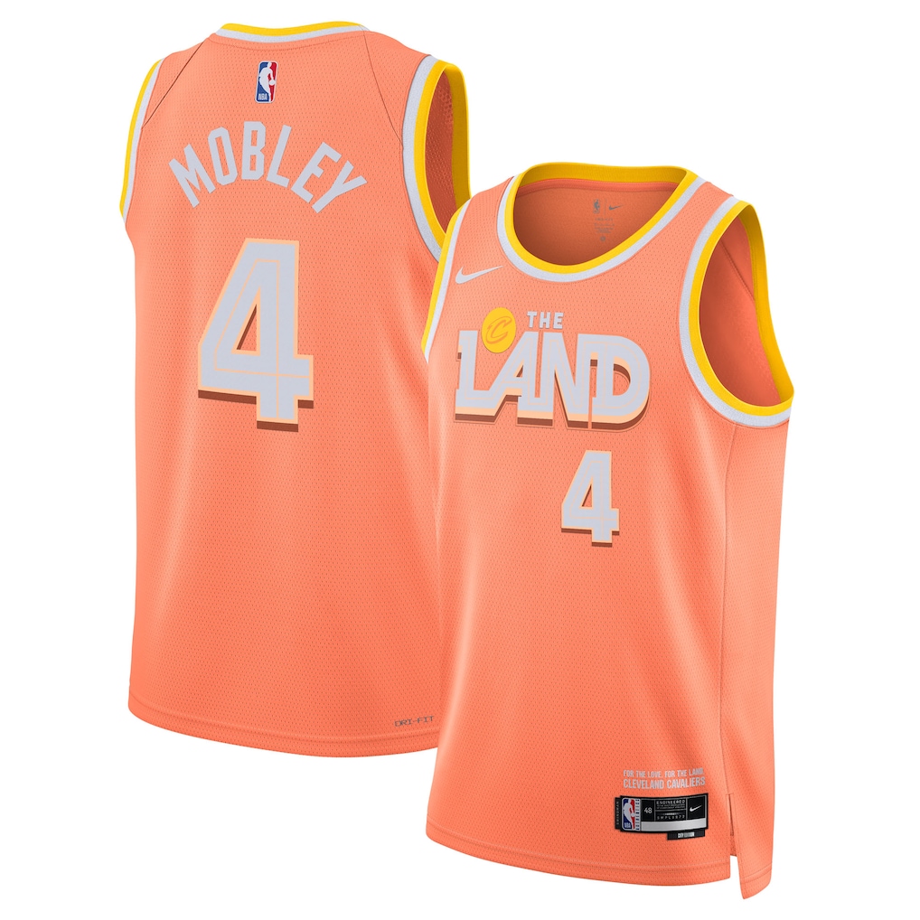 Cleveland Cavaliers Evan Mobley 2025/26 City Edition Swingman Jersey - Orange
