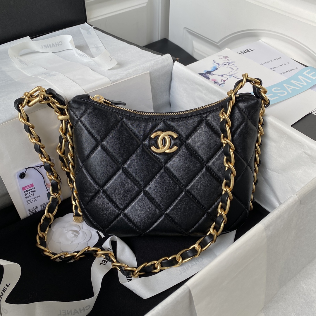 TOP CHANEL Leather 23 Khobo Underarm Bag 23×23X6cm - Three Colors&GHW