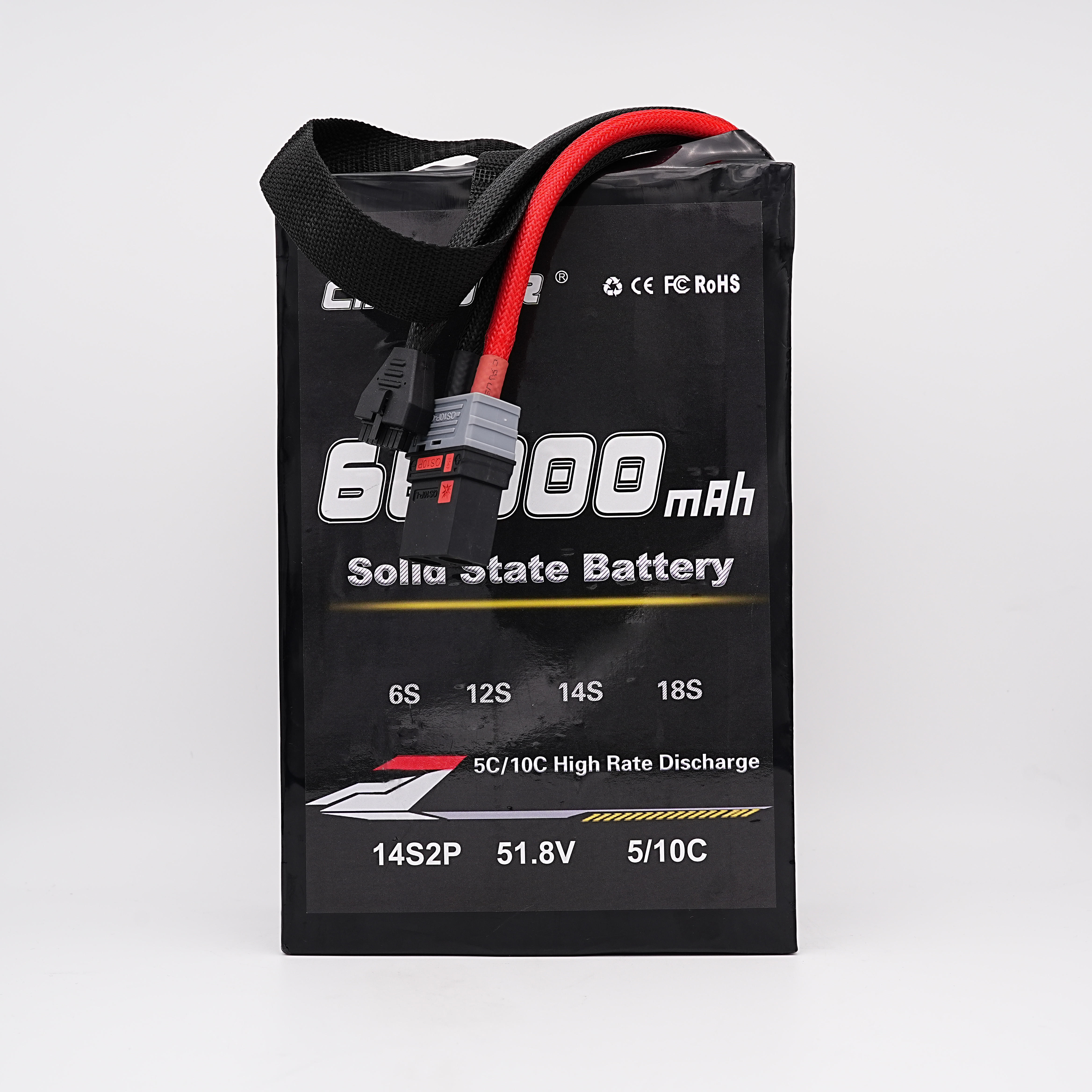 44Ah 44.4V 51.8V 66.6V high-capacity semi-solid-state battery pack - lipowbattery