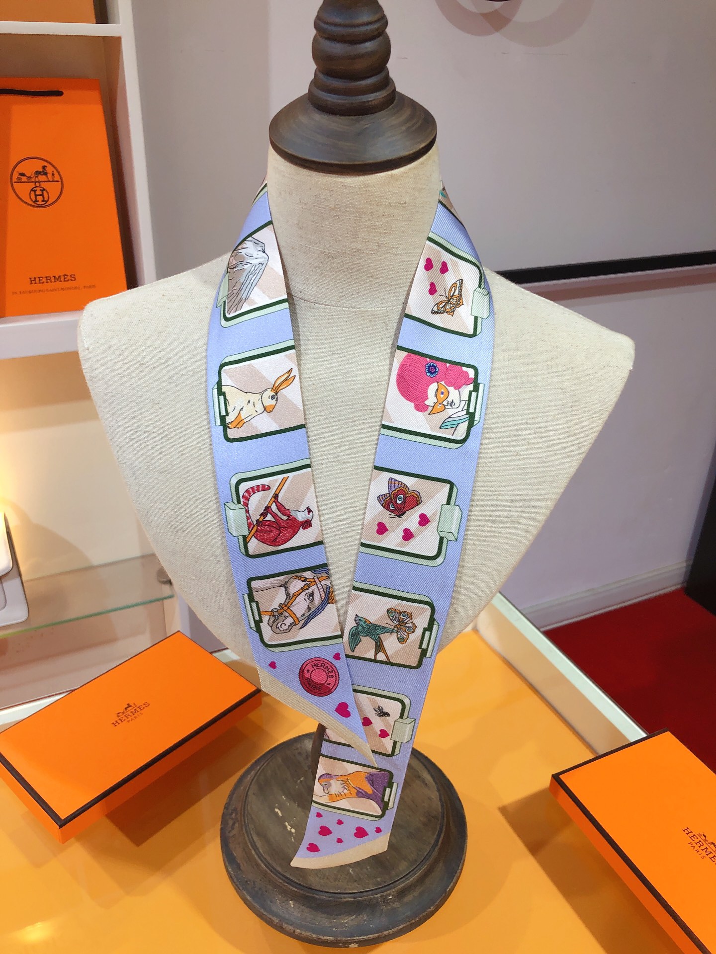 TOP HERMES Dynamic Sharing Twilly Scarf 86 x 5 cm - 4 Colours