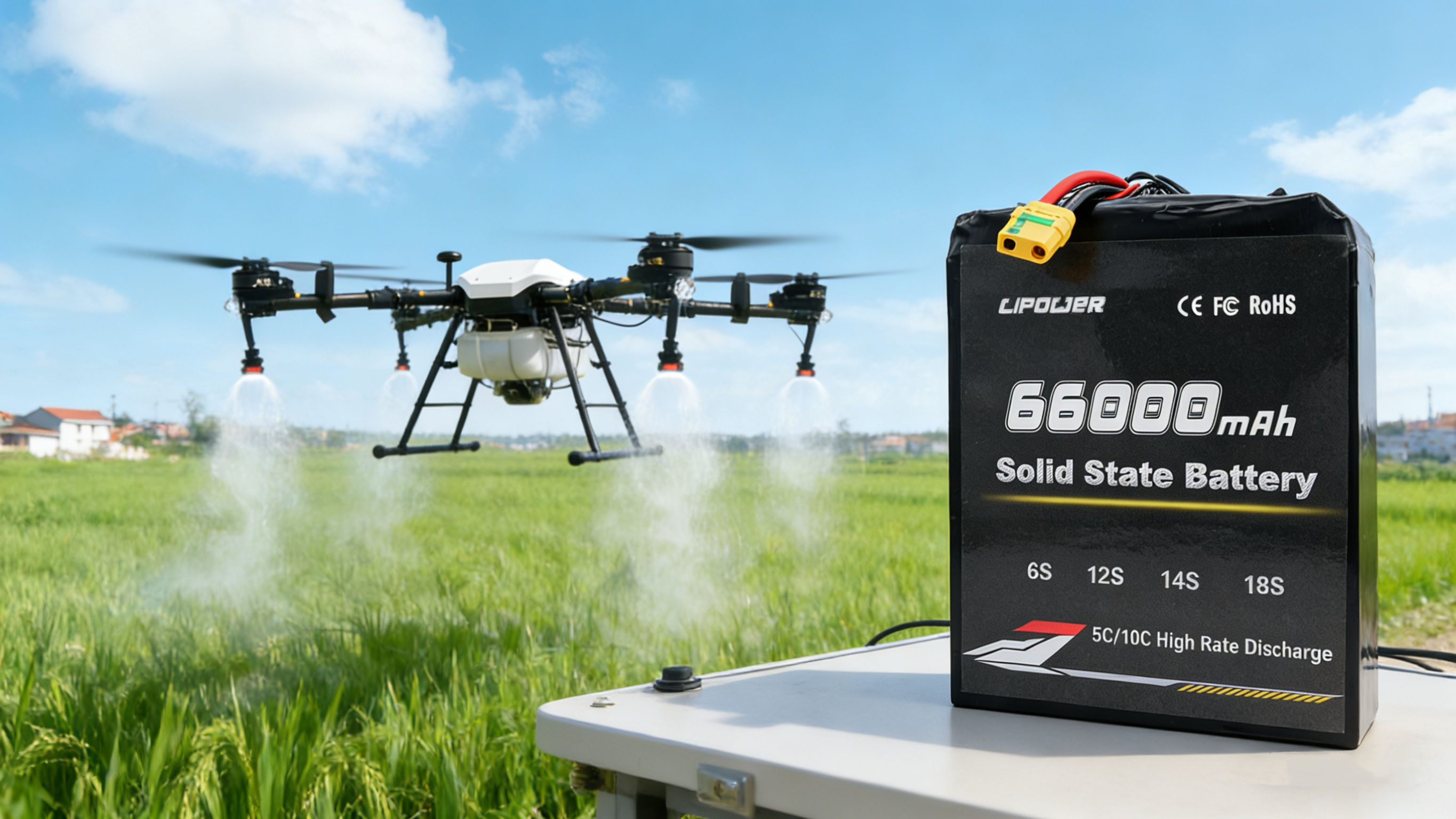 44Ah 44.4V 51.8V 66.6V high-capacity semi-solid-state battery pack - lipowbattery