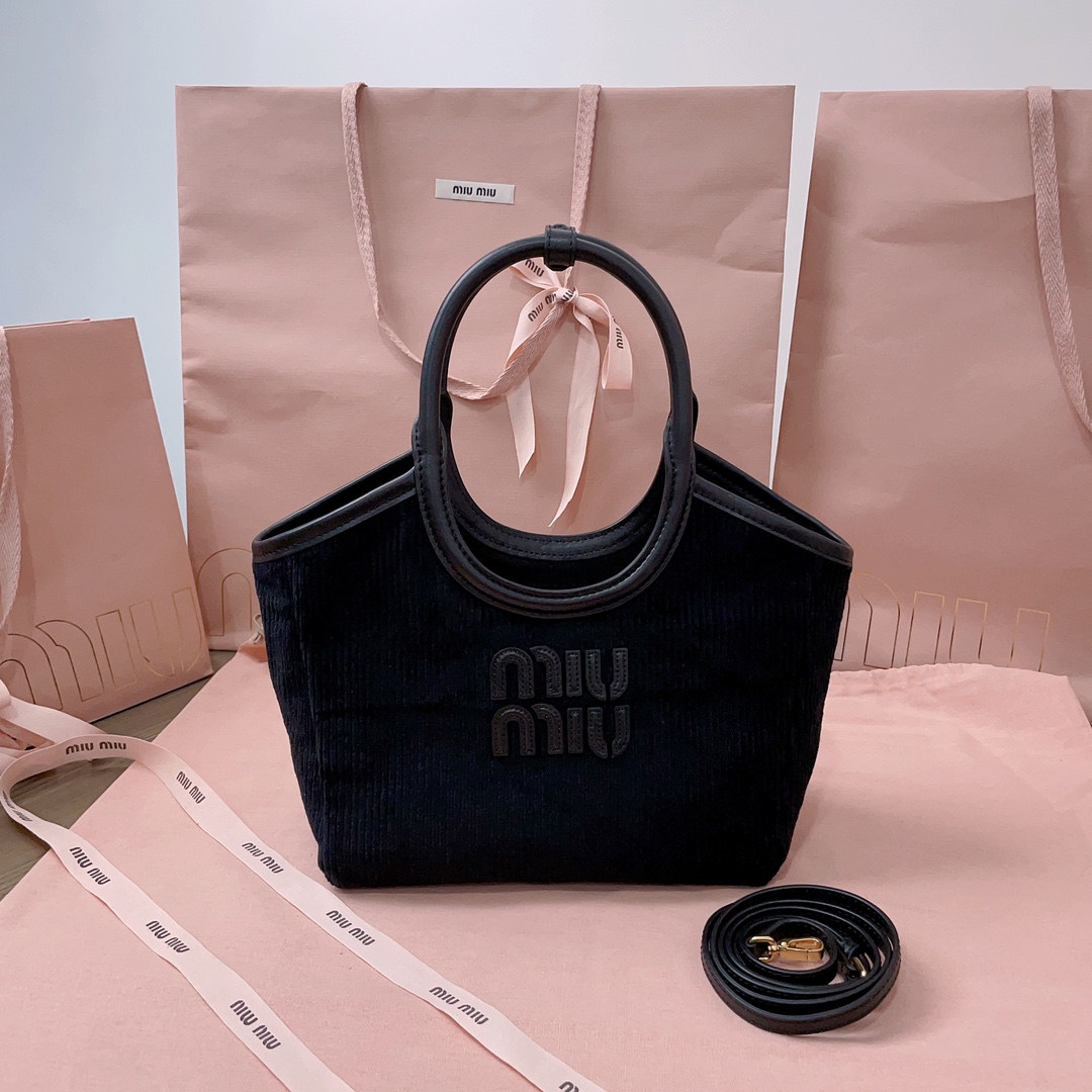TOP Miu Miu Isedan Limited Tote Package 22X 14X11cm - 3 Colour