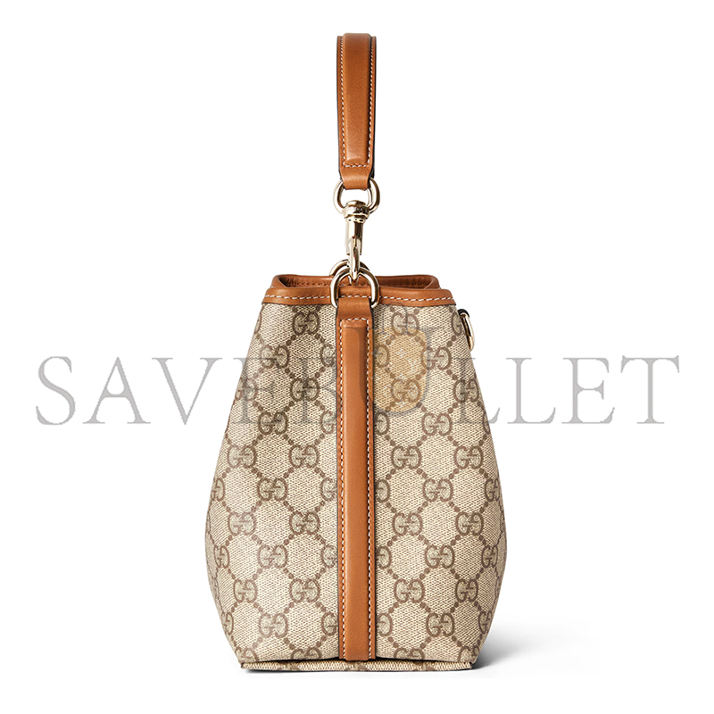 GUCCI GG EMBLEM SMALL BUCKET BAG 815118 (20.5*18*11.5cm)