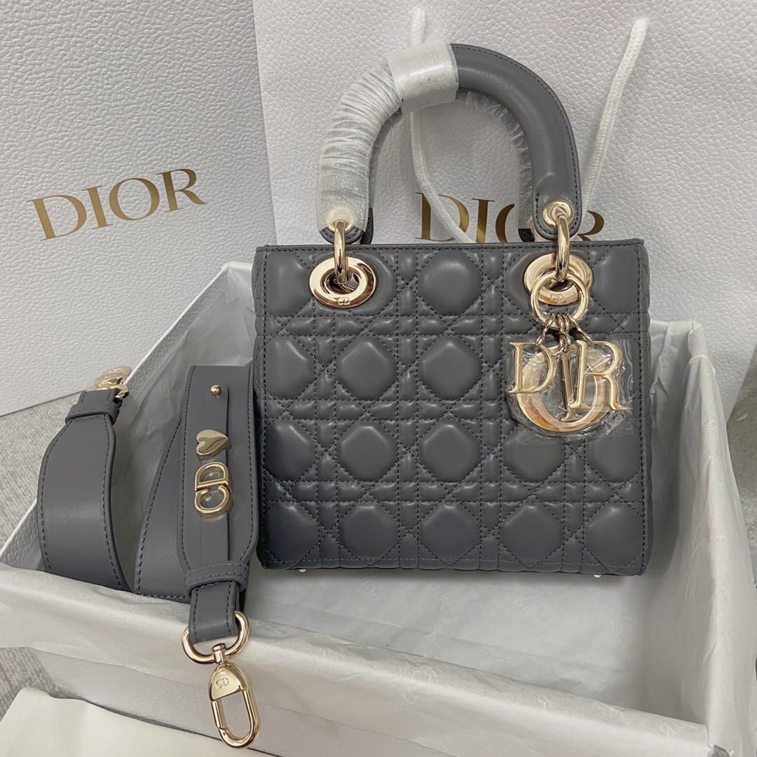 TOP Christian Dior Micro Four-Frame Sheepskin Lady Christian Dior Bags  20x17x8 cm - 12 Colors - GHW