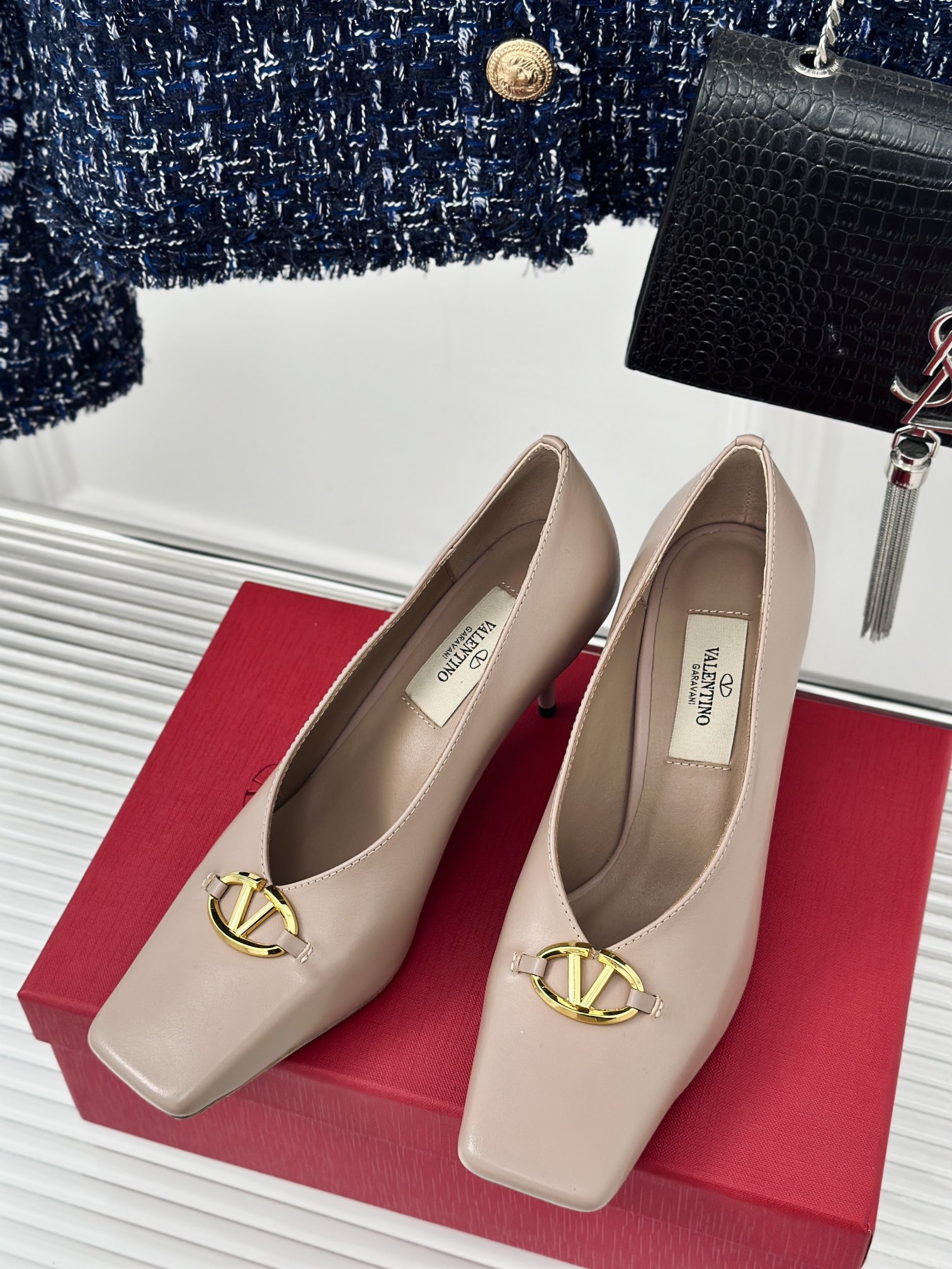 TOP VALENTINO Calfskin High Heels - 7.5cm - 2 Colors