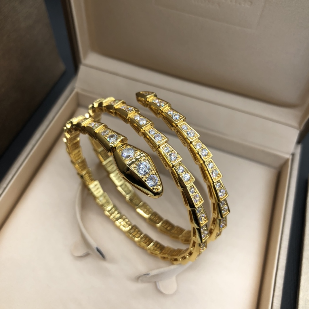 TOP BVLGARI Serpenti Viper Bracelet - 2 Color
