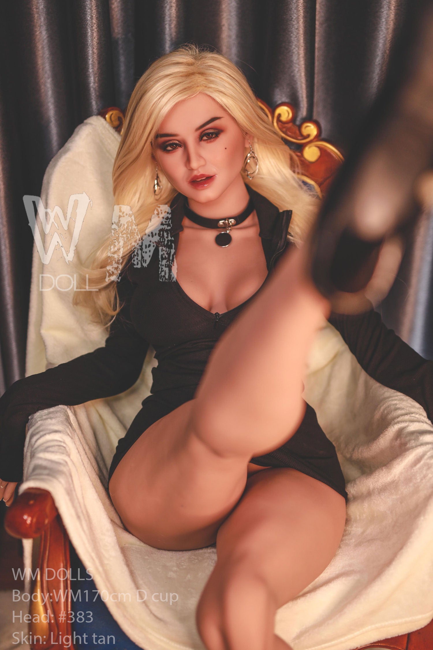 170cm/5ft5 D-cup Blonde TPE Sex Doll with #383 Head