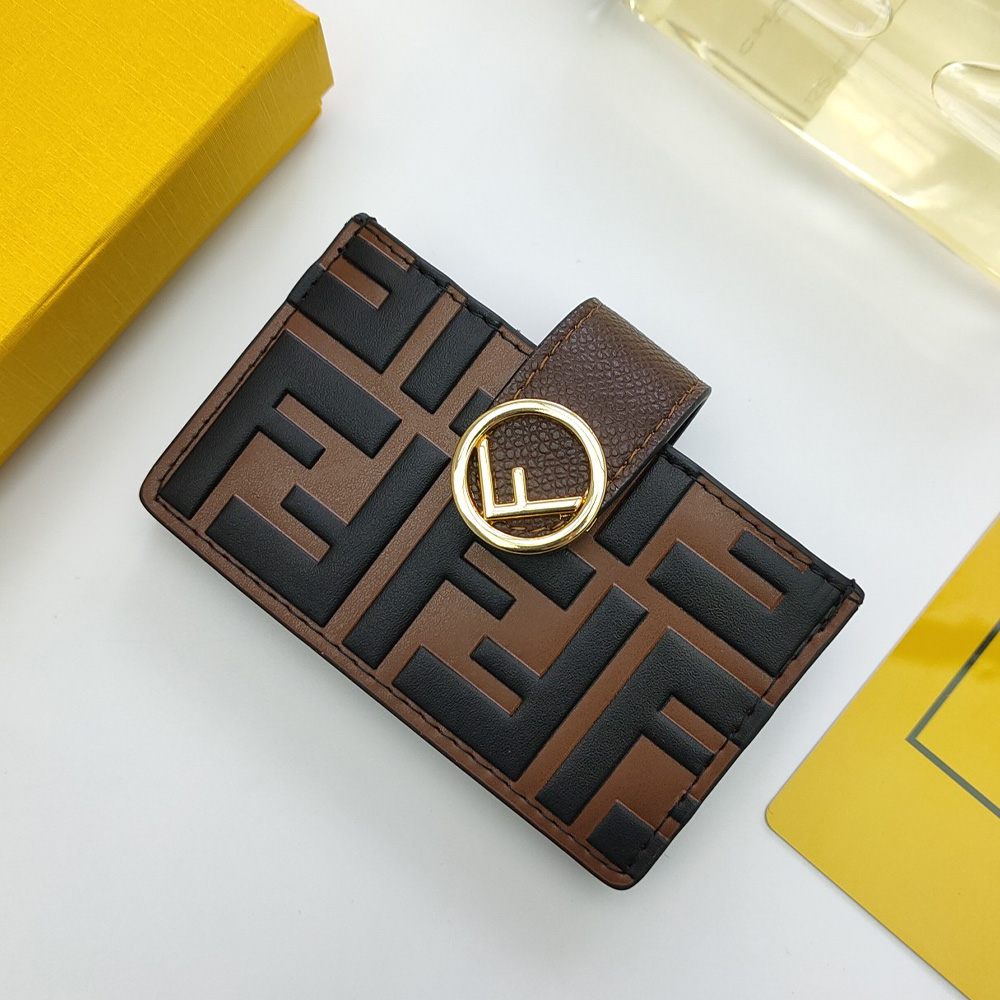 FENDI Embossed Letter Card Holder (Replica)