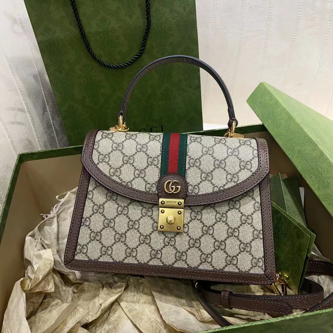 TOP GUCCI Ophidia Small Top Handle Bag 25X17.5X7 cm