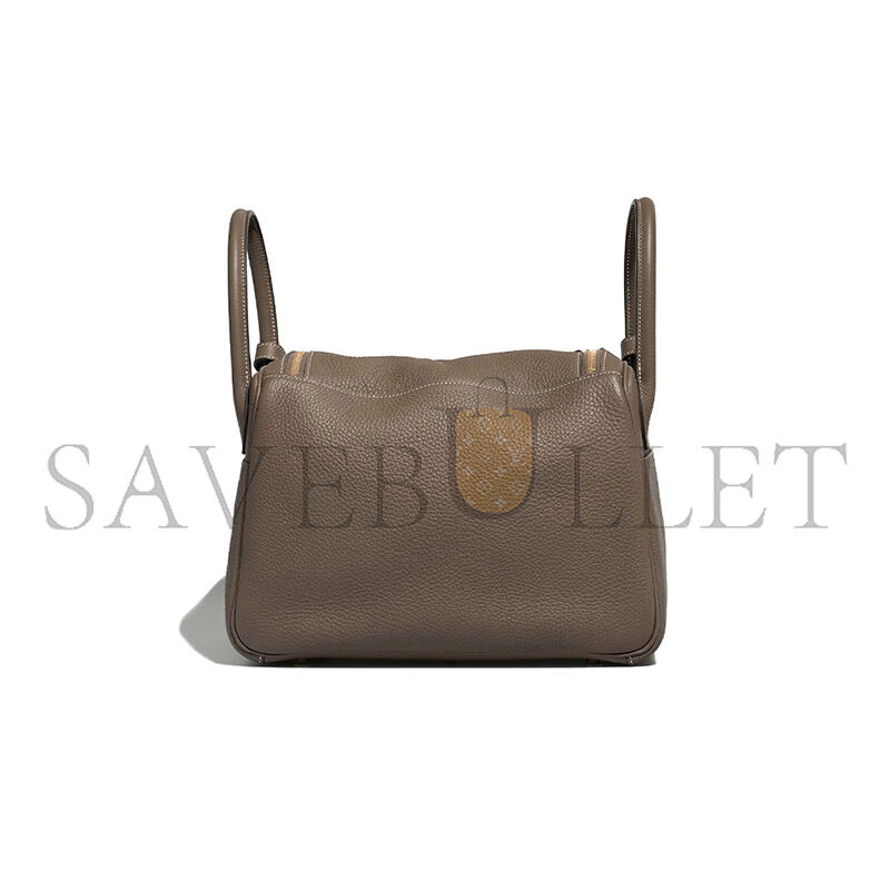 HERMÈS LINDY 30 CLEMENCE ETOUPE BAG (30*19*16cm)