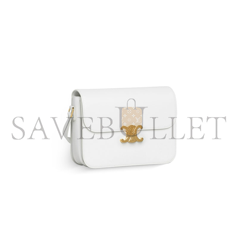 CELINE GLOSSY CALFSKIN HANDBAG 187353BF4.01BC (22.5*16.5*7.5cm)